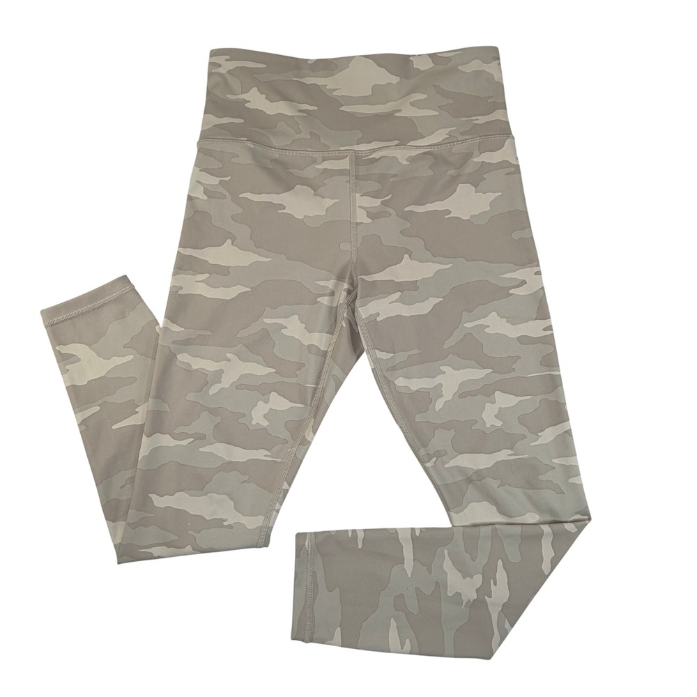 Athleta Elation Camo 7/8 Tight Leggings Womens S Beige Camouflage‎ Fitness Gym